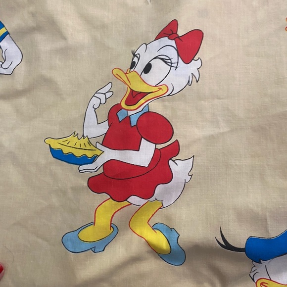Vintage Fashion Manor Pennys Disney Donald Duck Mickey Minnie Daisy fitted sheet - Picture 6 of 15